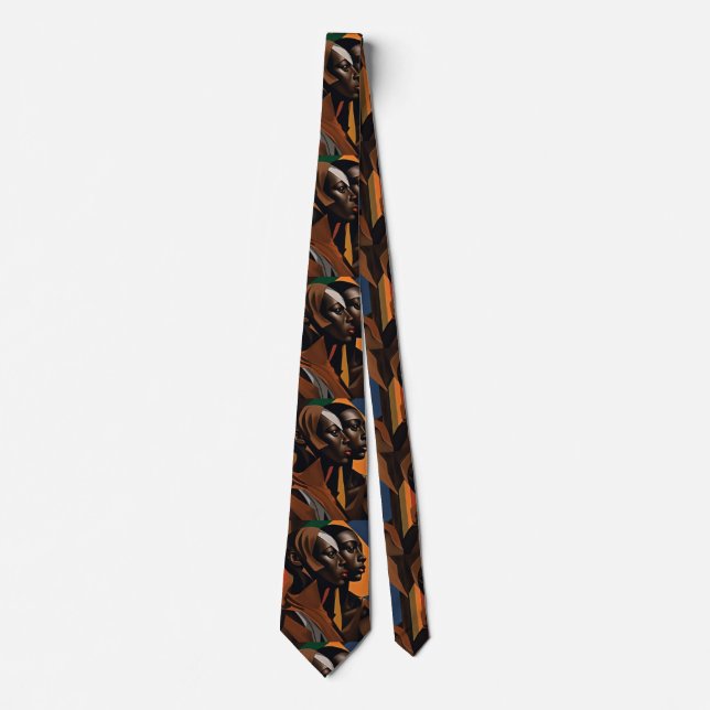  African art work pattern Tie (Front)