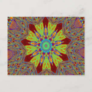 African Asian European ethnic pattern Postcard