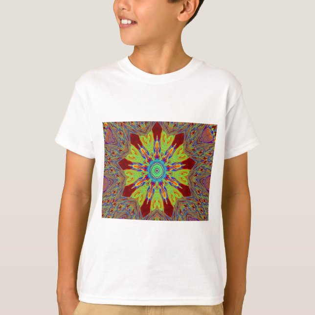 African Asian European ethnic pattern T-Shirt (Front)