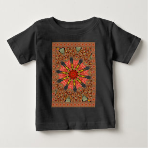 African Asian traditional edgy pattern Baby T-Shirt