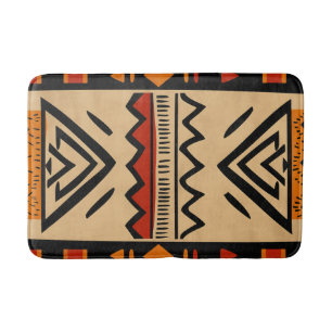 African background in warm colours bath mat