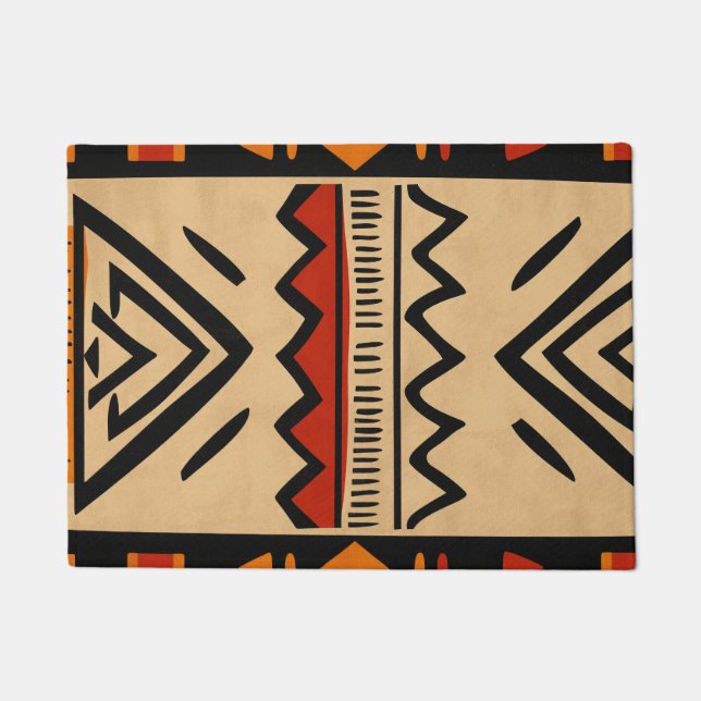 African background in warm colours doormat (Front)