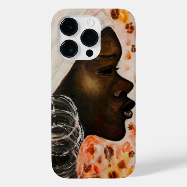 African Beautiful Woman iPhone Case (Back)