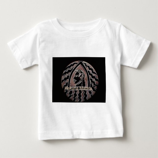 African Beauty: Bongo Maasai Portrait Tribal Art Baby T-Shirt (Front)