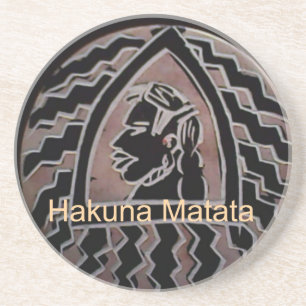 African Beauty: Bongo Maasai Portrait Tribal Art Coaster