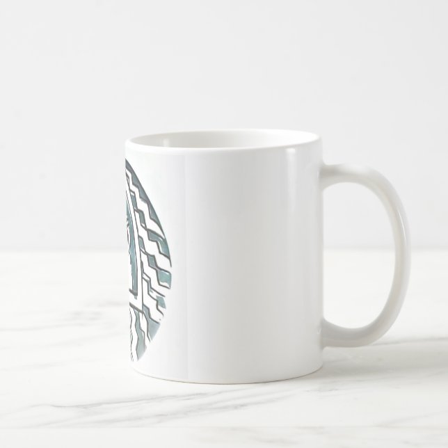 African Beauty Bongo Maasai Portrait Tribal Art  Coffee Mug (Right)