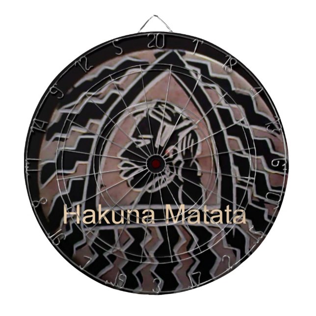 African Beauty: Bongo Maasai Portrait Tribal Art Dartboard (Front)