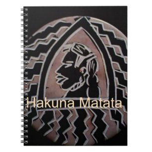 African Beauty: Bongo Maasai Portrait Tribal Art Spiral Notebook