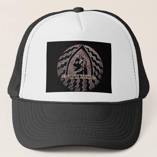 African Beauty: Bongo Maasai Portrait Tribal Art Trucker Hat (Front)