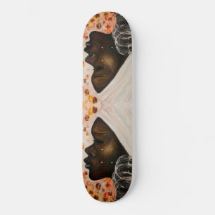 African Beauty - Watercolor Painting - Art Skateboard