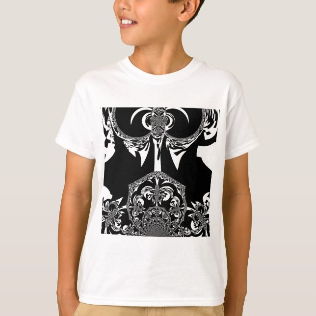 African Black and White Art Print T-Shirt (Front)
