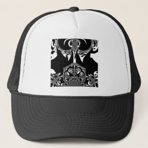 African Black and White Art Print Trucker Hat