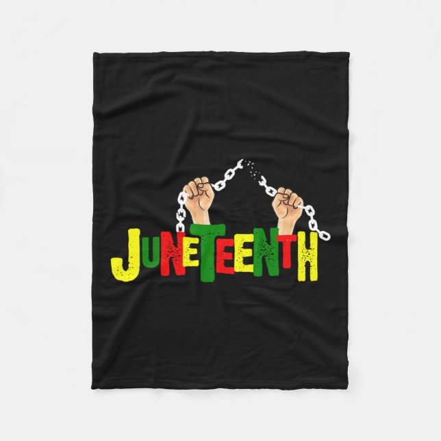 African Black Free-ish Since 1865 Independence  Fleece Blanket (Front)