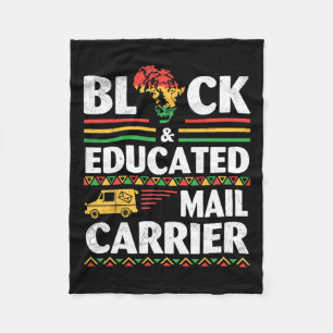 African Black History Month Black And Educated Mai Fleece Blanket
