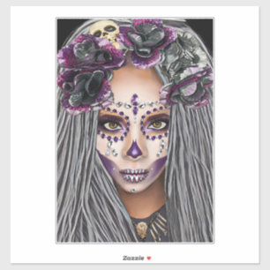 African Black Woman Voodoo Priestsess Fantasy art 