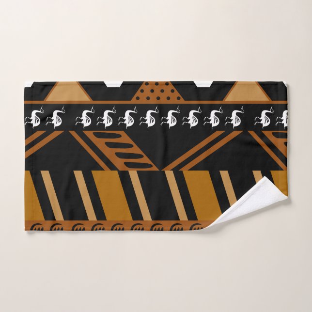 African Bogolan Design Towel Set (Hand Towel)