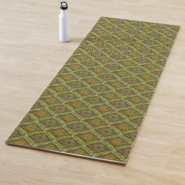 African Boho | Mud Cloth | Ankara Style Yoga Mat (In Situ)