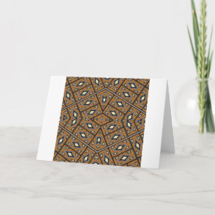 African Bricks Kaleidoscope Card