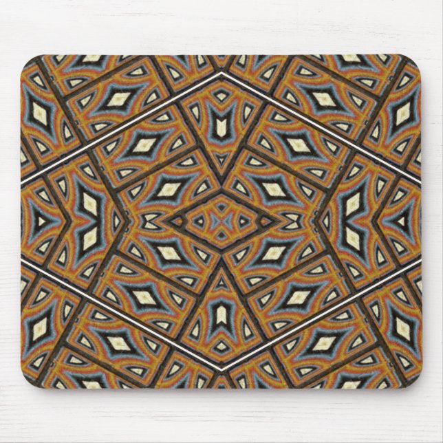 African Bricks Kaleidoscope Mouse Pad (Front)