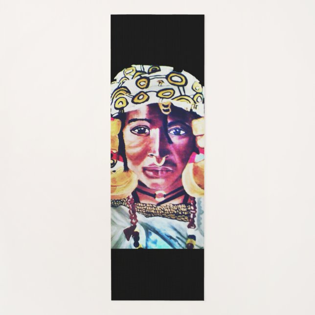 AFRICAN BRIDE BLACK BEAUTY  YOGA MAT (Front)