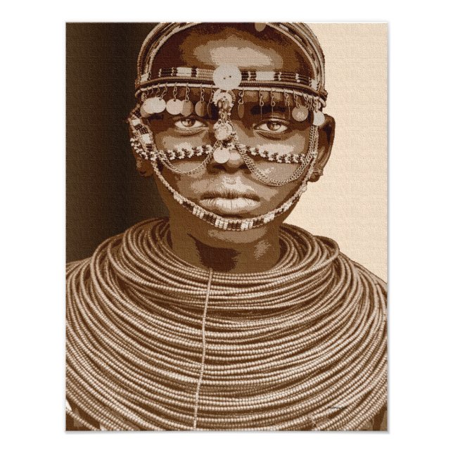 African Bride Photo Print (Front)