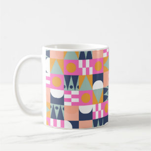African bright color block seamless pattern. Geome Coffee Mug