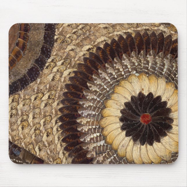 African Butterfly Wing Art Mousepad - Art Deco (Front)