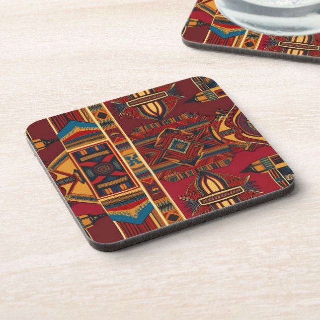 African Canvas Coaster (Left Side)