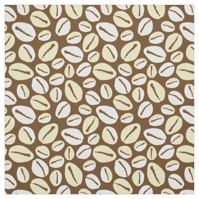 African Caribbean Cowrie Shells Pattern Fabric (Swatch)