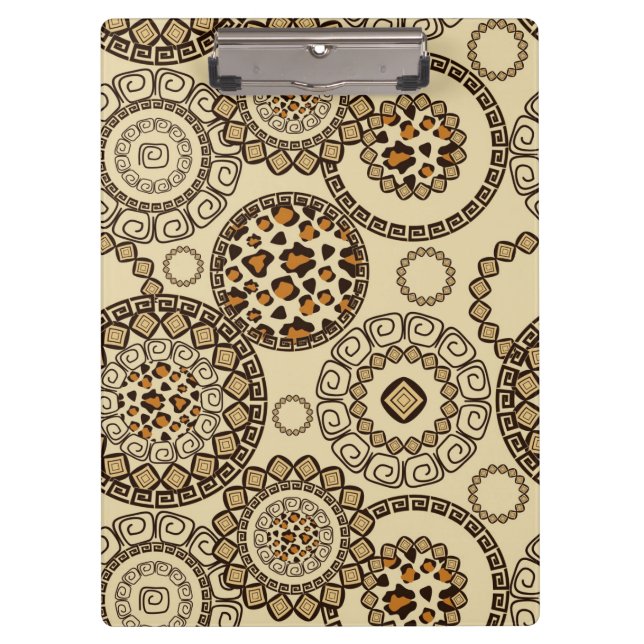 African cheetah skin pattern 3 clipboard (Front)