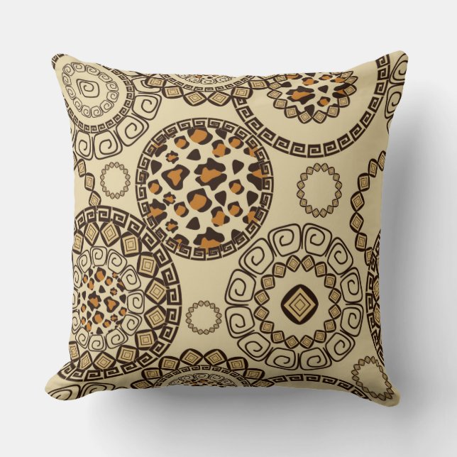 African cheetah skin pattern 3 cushion (Front)