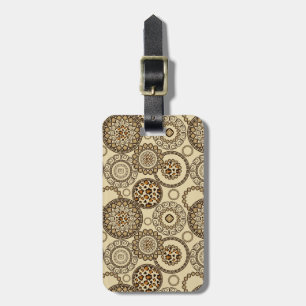 African cheetah skin pattern 3 luggage tag