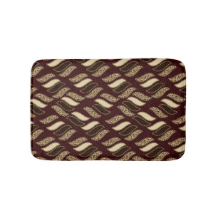 African cheetah skin pattern bath mat