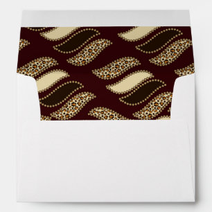 African cheetah skin pattern envelopes
