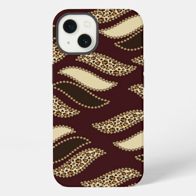 African cheetah skin pattern iPhone case (Back)