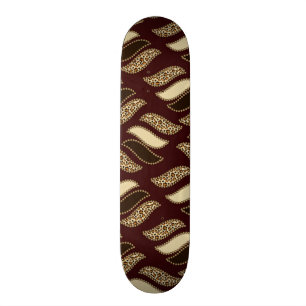 African cheetah skin pattern skateboard