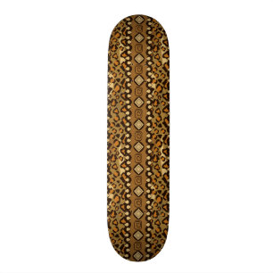 African cheetah skin pattern skateboard