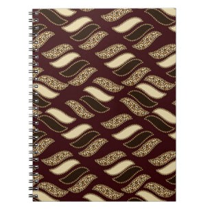 African cheetah skin pattern spiral notebook