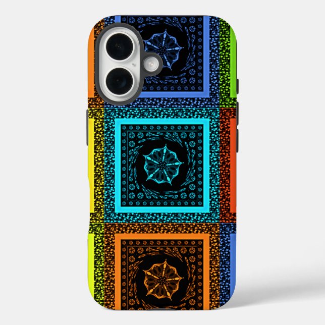 African Chequered Pattern Art Print Case-Mate iPhone Case (Back)