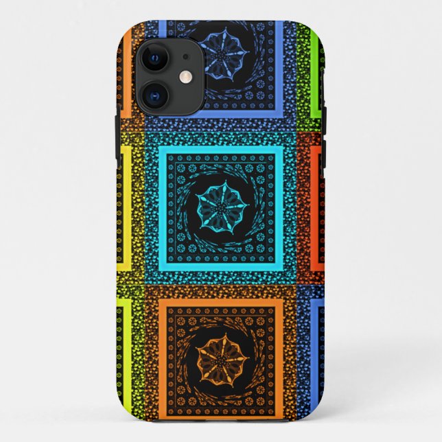 African Chequered Pattern Art Print Case-Mate iPhone Case (Back)