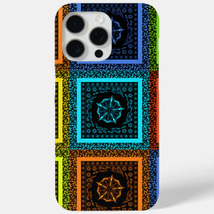 African Chequered Pattern Art Print iPhone 15 Pro Max Case