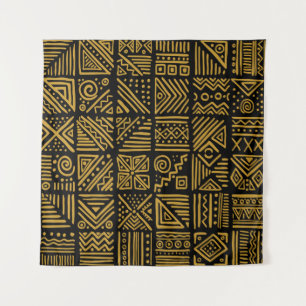 African clash: ethnic tribal seamless. tapestry
