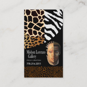 African Collectibles: Afrocentric African American Business Card