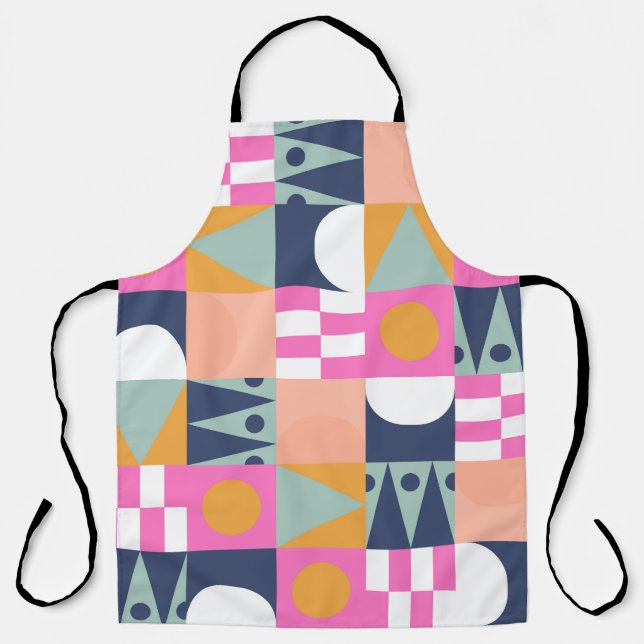 African colour block, geometric pattern. apron (Front)