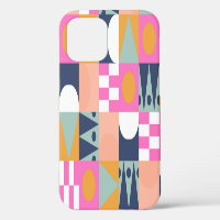 African colour block, geometric pattern.