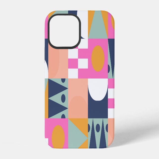 African colour block, geometric pattern. iPhone case (Back)