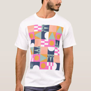 African colour block, geometric pattern. T-Shirt