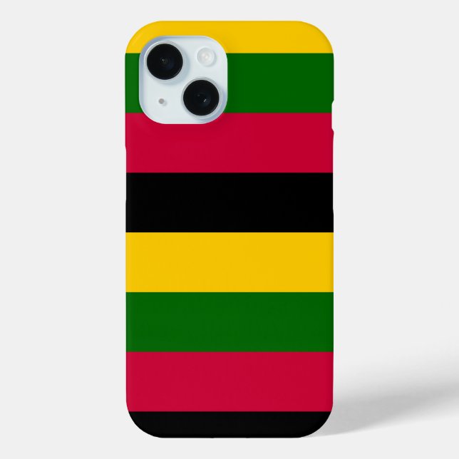 African Colours Stripes Pattern Design  Case-Mate iPhone Case (Back)