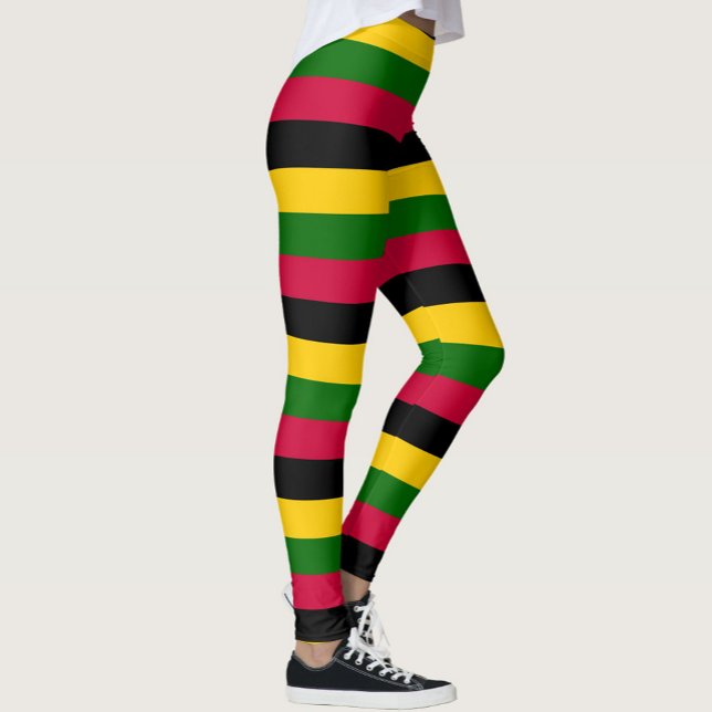 African Colours Stripes Pattern Design  Leggings (Creator Uploaded)