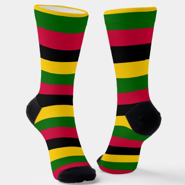 African Colours Stripes Pattern Design  Socks (Creator Uploaded)